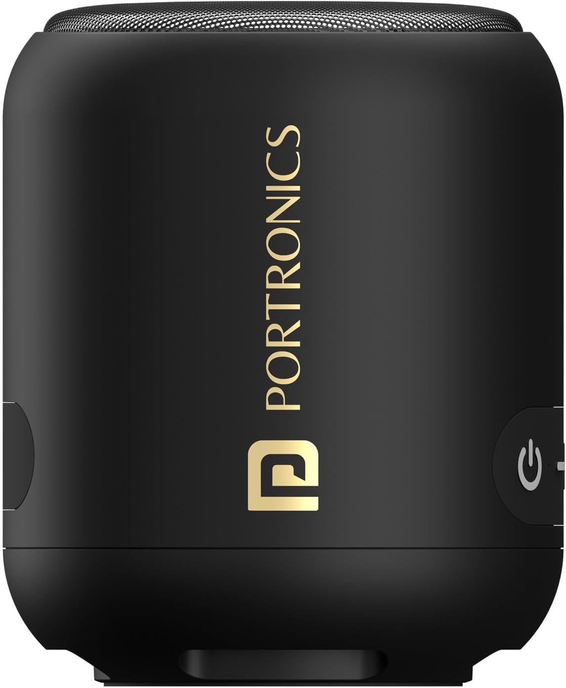 Portronics SoundDrum 1 12W TWS Portable Bluetooth Speaker with Powerful Bass, Bluetooth 5.3V, 360° Surround Sound, USB Drive in, Type C Fast Charging(Black)