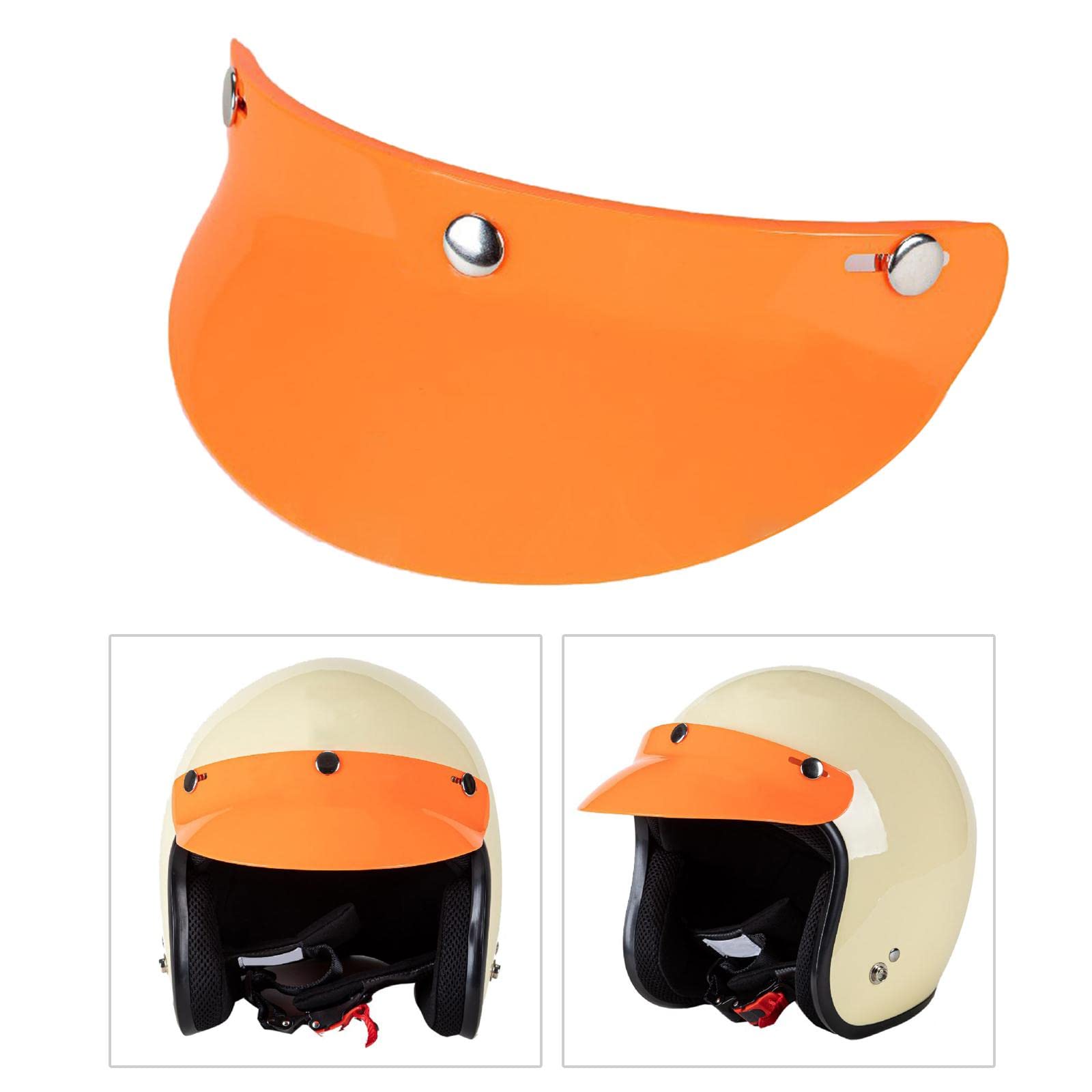 Amazon.co.jp: Hzoibyze 3スナップバイクヘルメットバイザー ピークUV