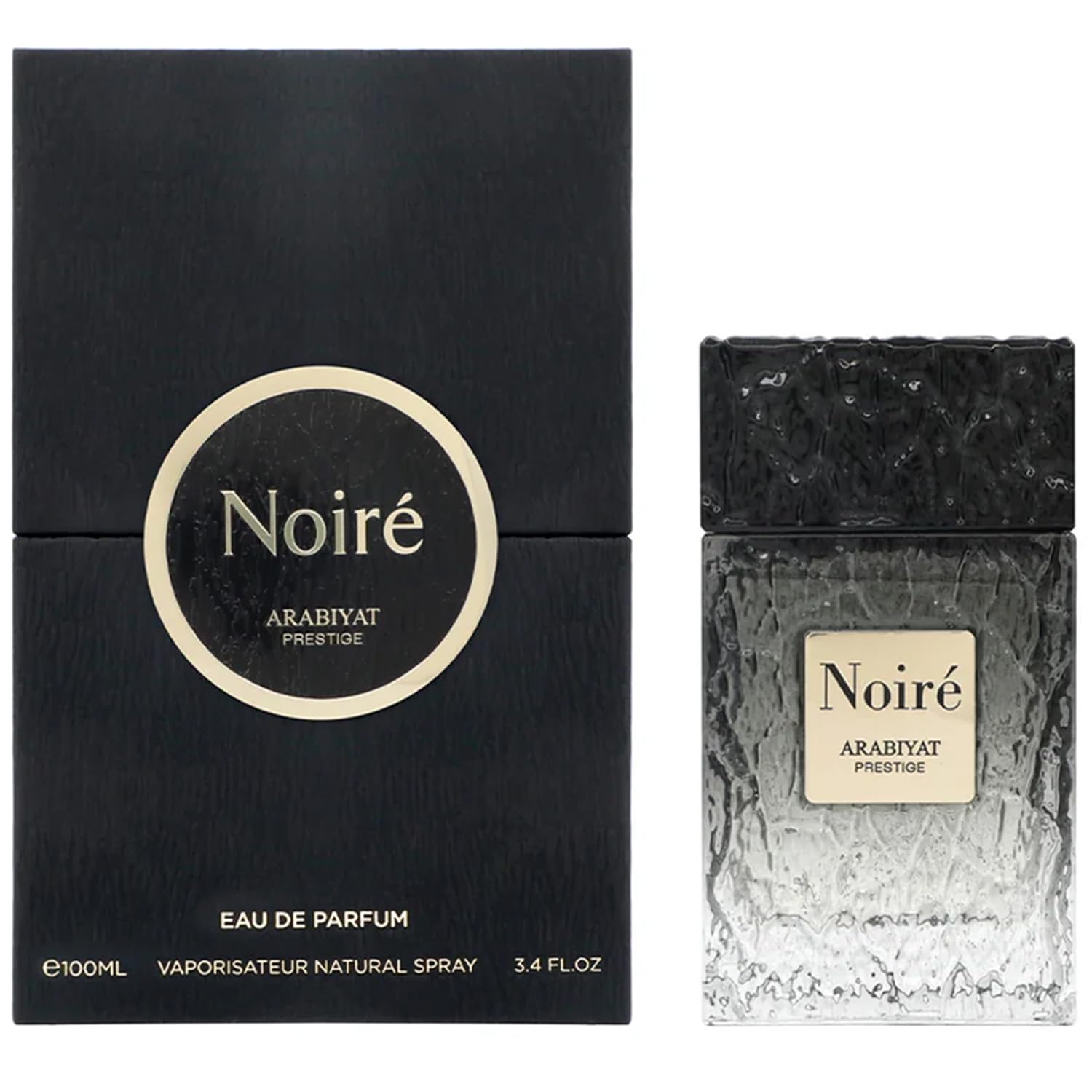 Arabiyat Prestige Noire EDP Eau de Parfum para hombre, 100 ml, fabricado en los Emiratos Árabes Unidos