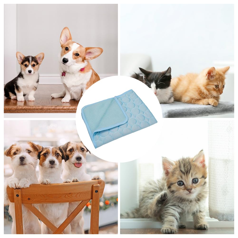 Tappetino Refrigerante per Cani,Tappetino Rinfrescante per Gatti,Tappetino Refrigerante per Uso Domestico,Antiscivolo Tappeto Refrigerante Cane e Gatti,Cuscino Cane Impermeabile,60*50cm,M