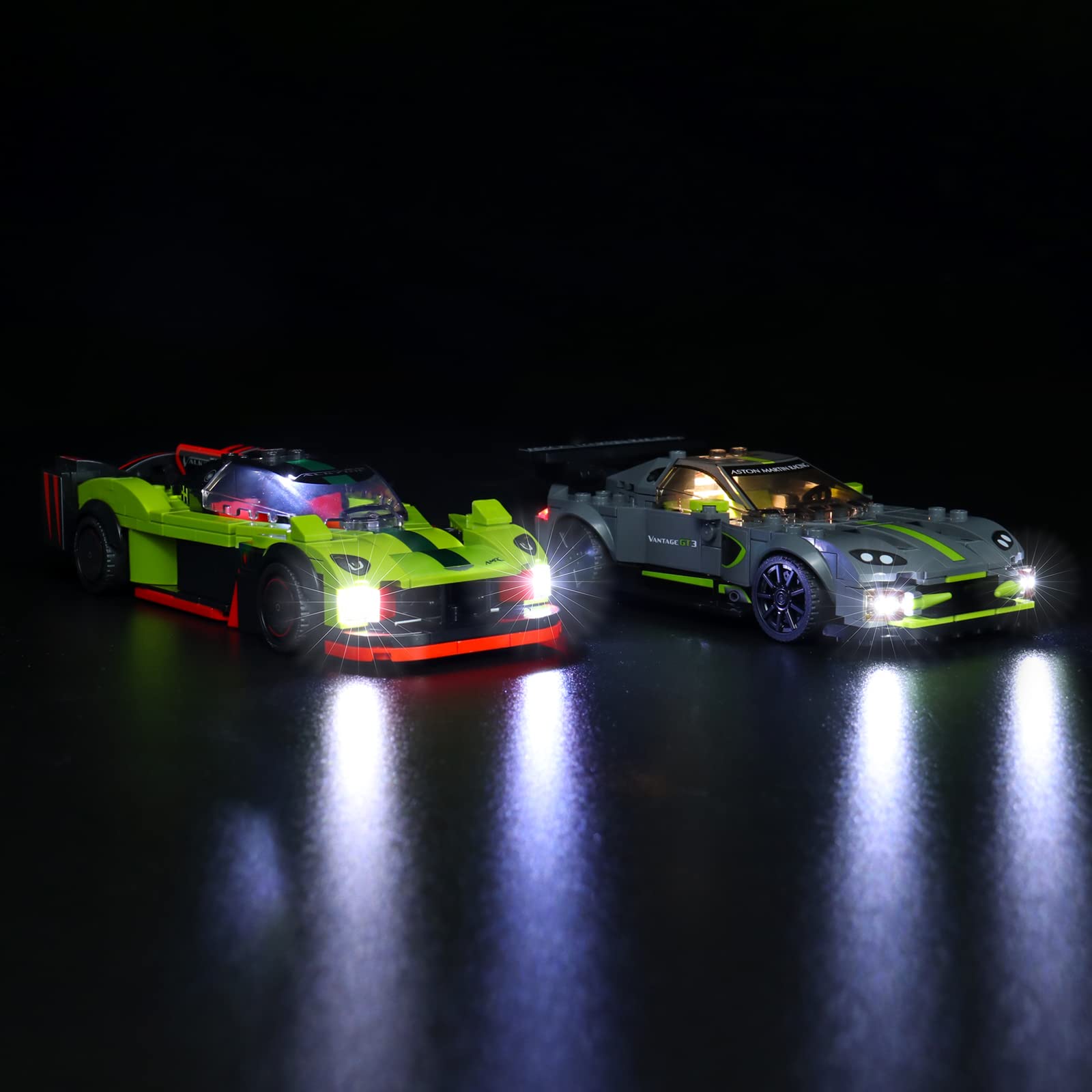 BrickBling LED Lighting Compatible with Lego 76910 Aston Martin Collection Kit (Not Model), DIY Lighting Set for Speed Champions Racing Cars
