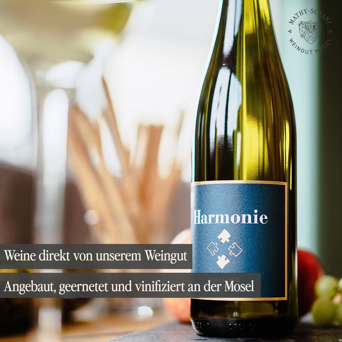 Weingut Mathy-Schanz - Riesling Edelsüß Harmonie | Wein von der Mosel (12 Flaschen (12 x 0,75l))