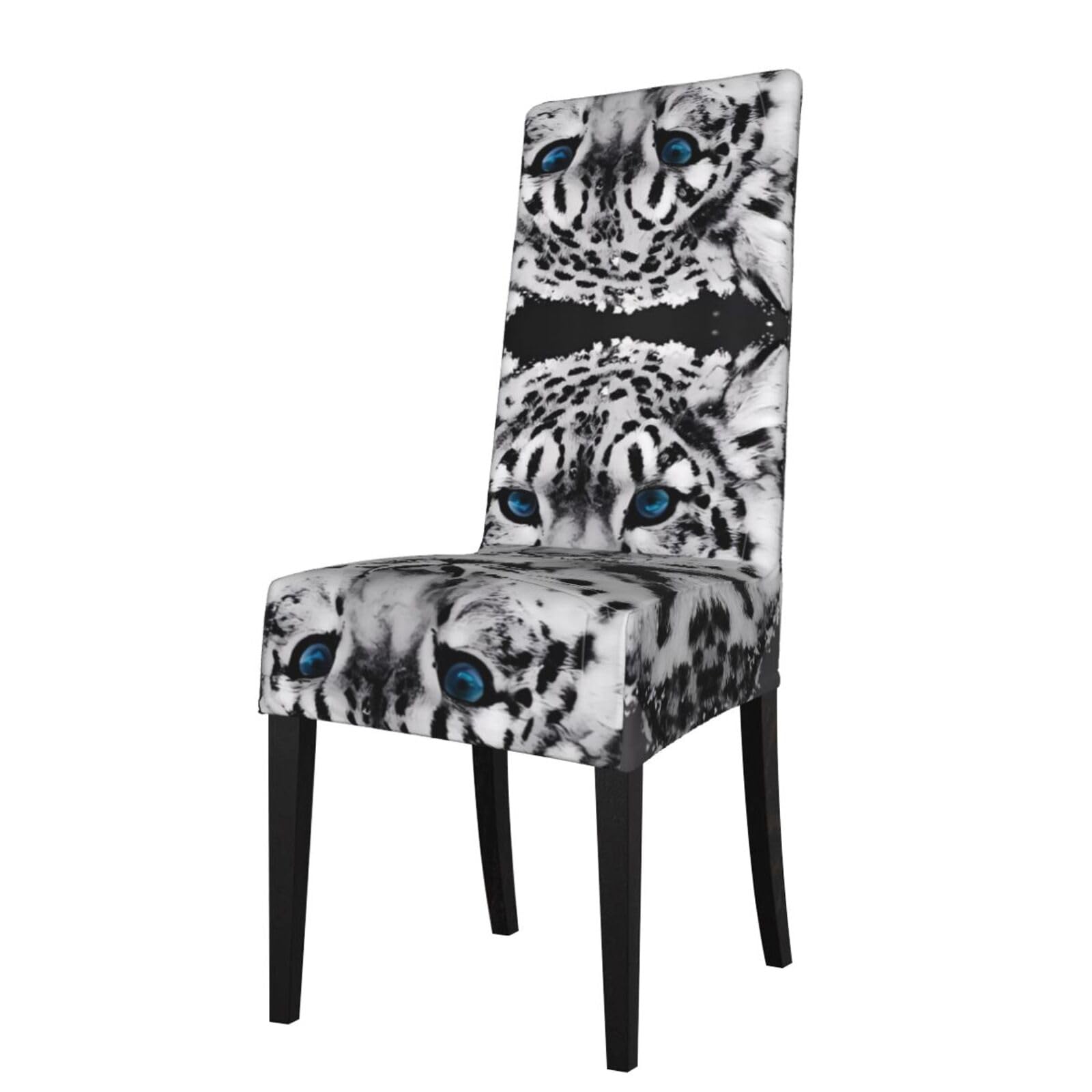 HJFCZH Snow tiger Prints Protection Cover for Dining Chair - Stretchable Chair Throw Covers for Dining Room, Hotel Event Party