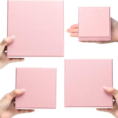 Miniatura 6 de Paquete de 16 cajas de regalo cuadradas con tapas caja de regalo 4 tamaños surtidos cajas de regalo anidadas con tapas para regalos día de San