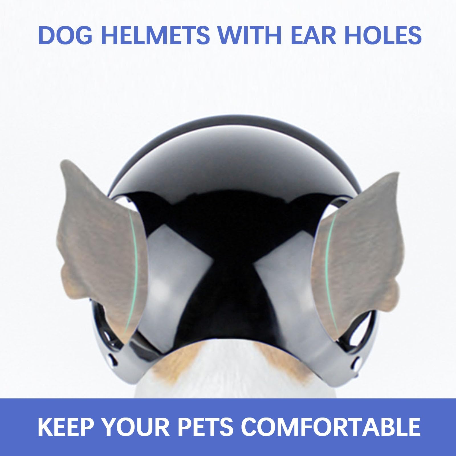 Grand Casque et Lunettes pour Chiens, Lunettes de Soleil pour Animaux de Compagnie, Casques de Moto pour Chiens, Chapeau de vélo pour Animaux de Compagnie, pour l'équitation