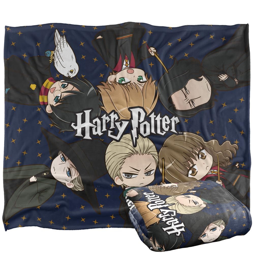 Logovision Multicolor Harry Potter Blanket, 152 X 127 Cm Anime All Around Silky Touch Super Soft Throw Blanket