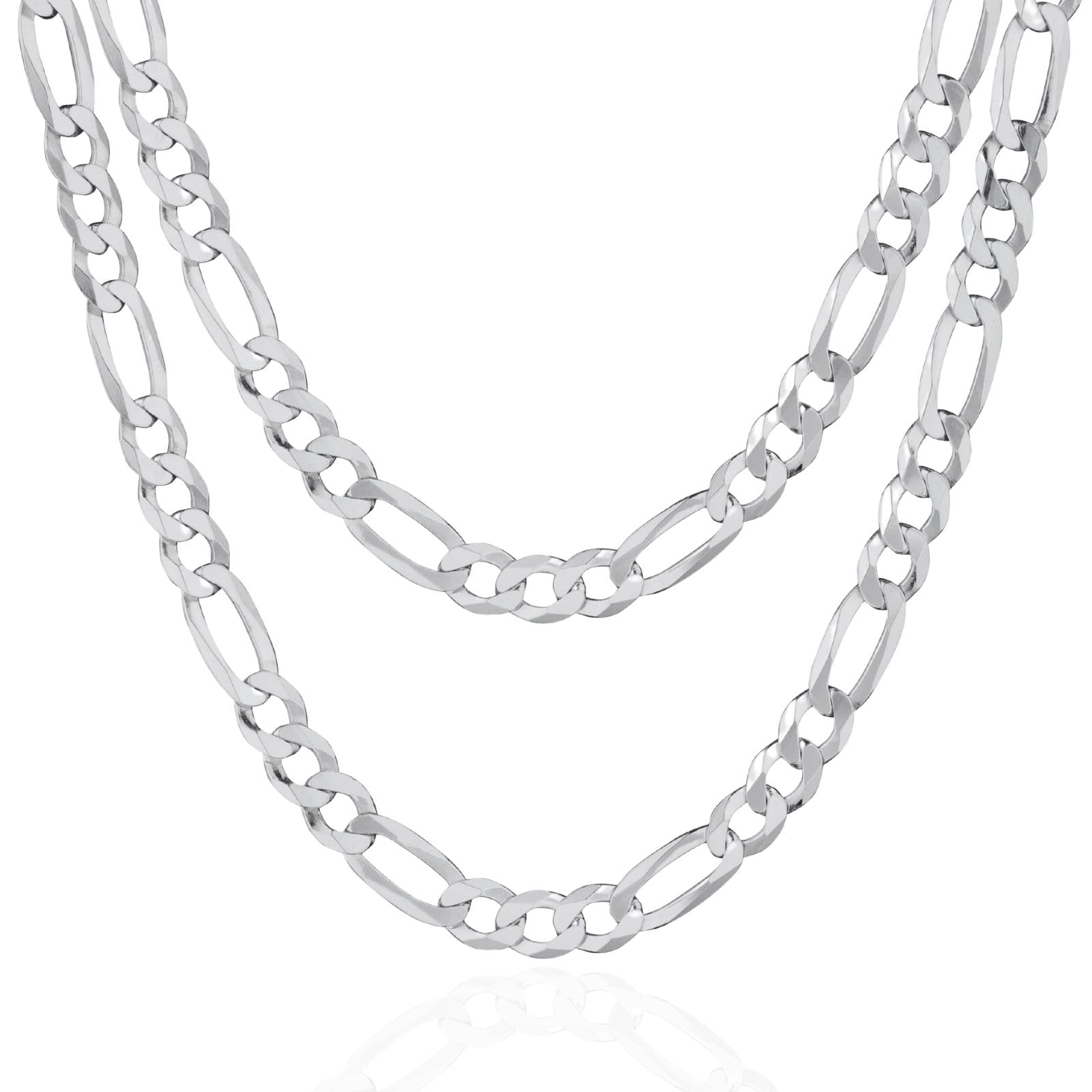 Collar de plata maciza 925 para hombre, ideal como regalo para marido o amigo, con caja de regalo