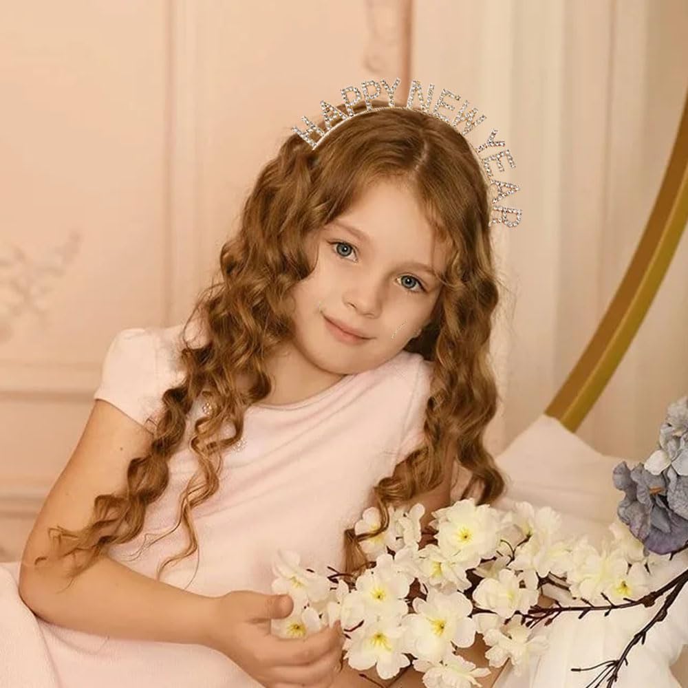Happy New Year Headbands for Women - Rhinestone New Years Eve Hair Accessories image 4