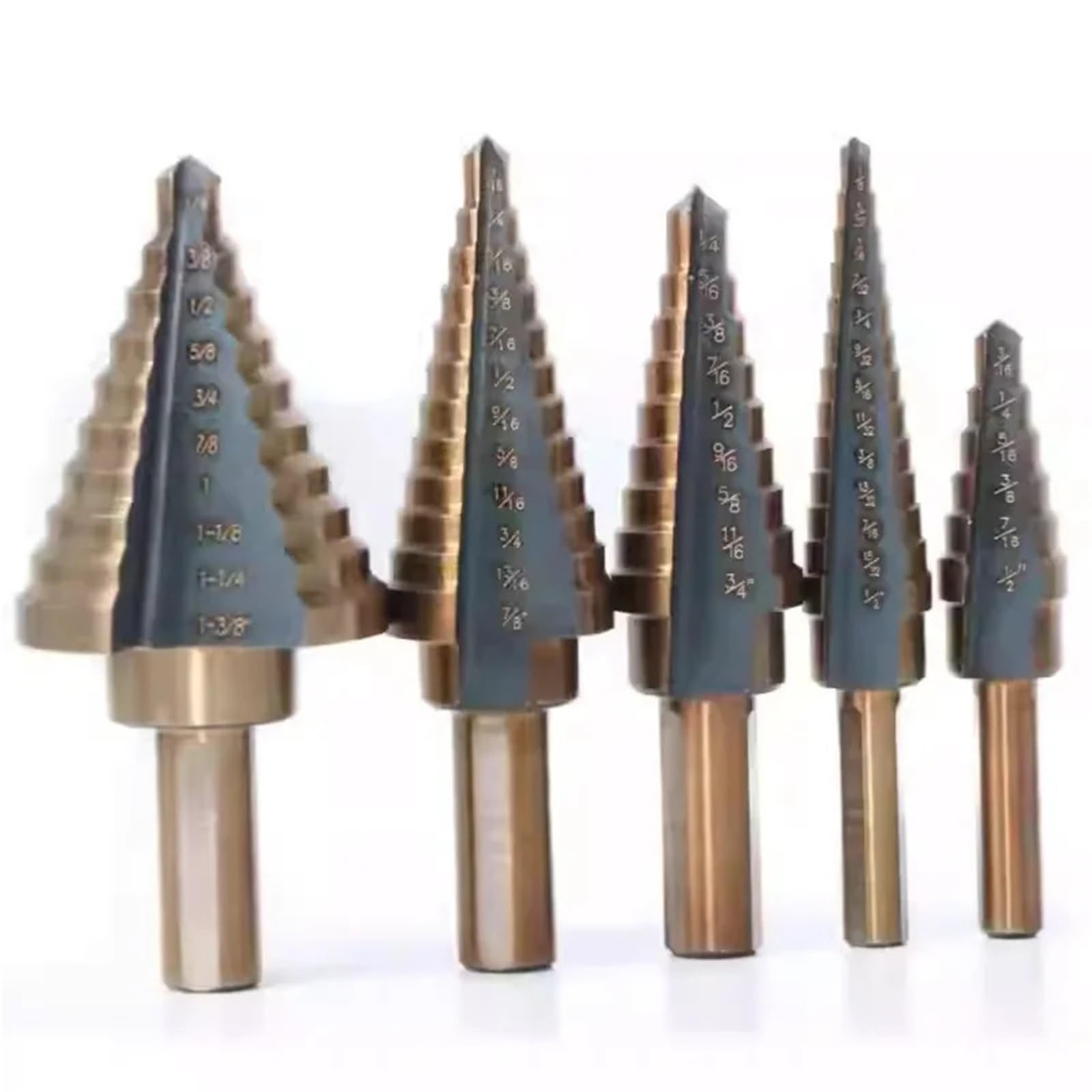 Set Di Punte A Gradini HSS 4241 for Fori Multipli Al Cobalto, 50 Dimensioni | Strumenti Strumento di perforazione del metallo con custodia in alluminio for punta da trapano cono a gradino in metallo