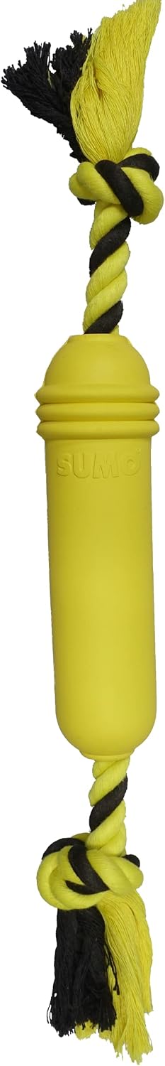 SUMO Rubber fit Stick Shape Dog Toy (Yellow)
