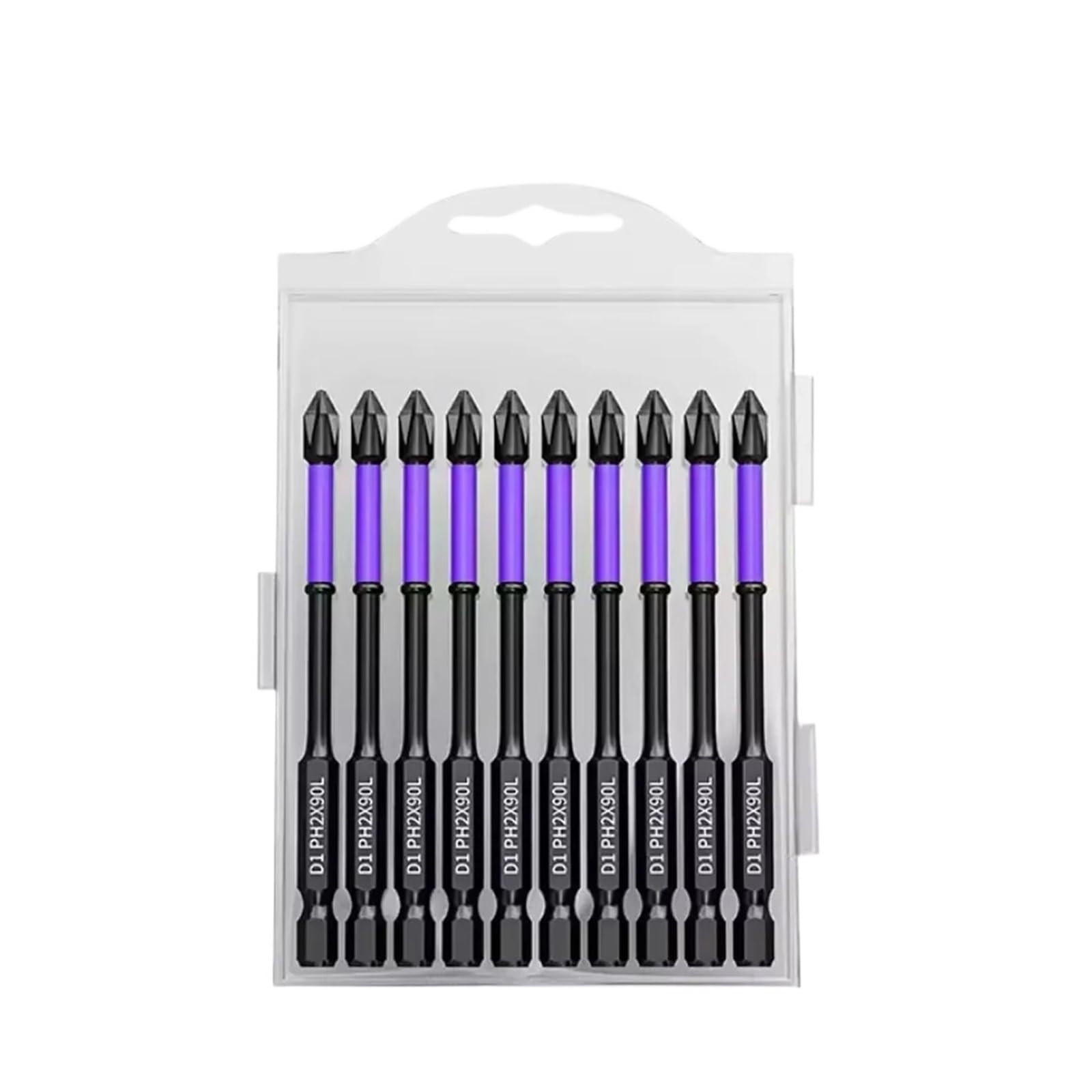 Uayplmbi 10Pcs 150Mm 10/20Pcs Batch Head Ph2 Cross Screwdriver Set Impact Drill Bit Screw Alloy Steel Non-Slip