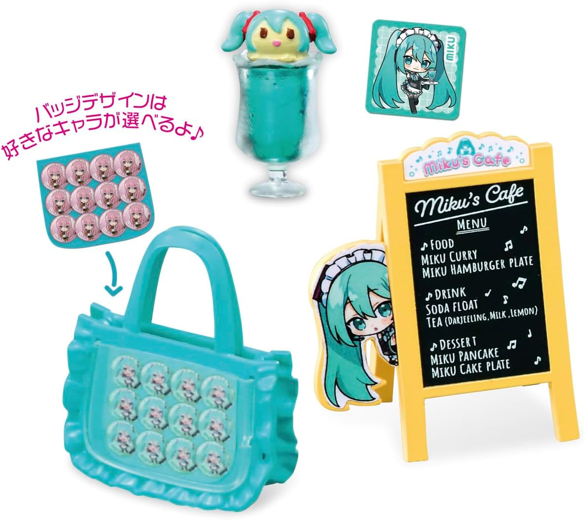 Re-Ment-Hatsune Miku's Cafe-Trading Figure- 1 of 8 Blind Box