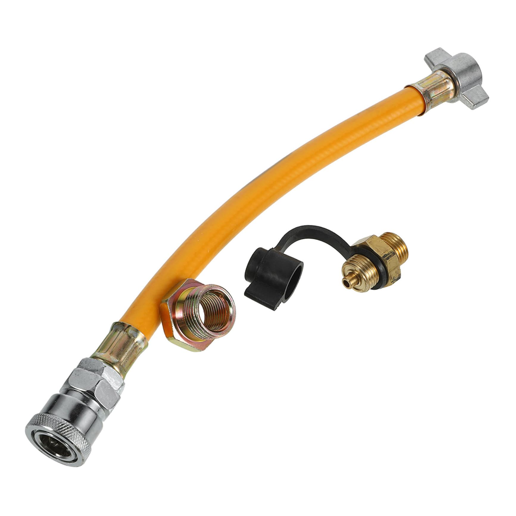 DECHOUS Air Line Hose Kit for Truck Air Tanks Airline Hose with Reducing Screw Heavy Duty for Trailer Truck Parts Tractor Inflator Compressor Accessory Easy Install