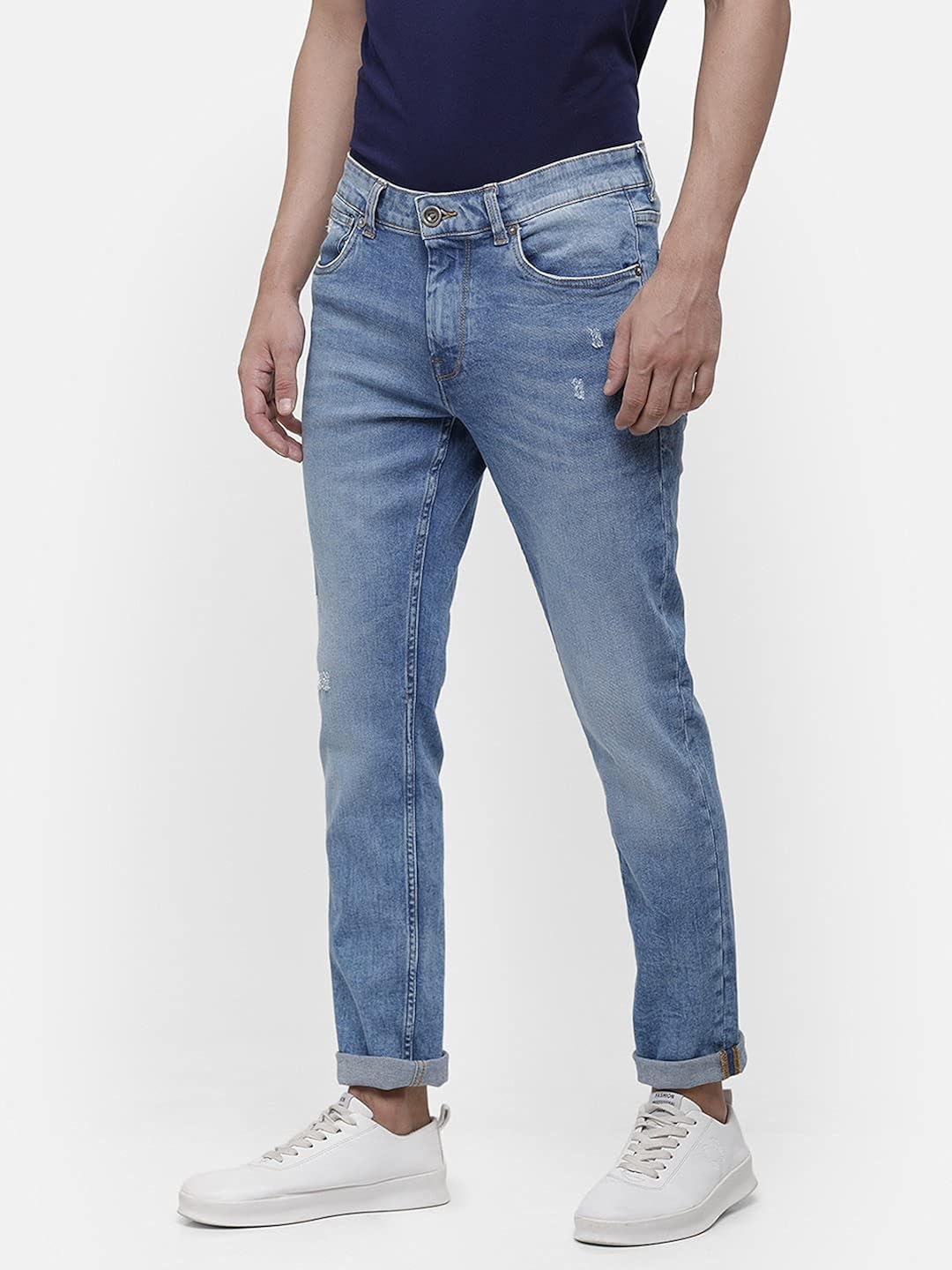 Ice Blue Faded Denim Jeans Skinny 