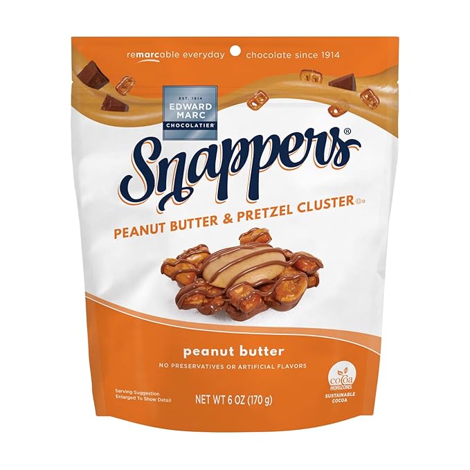 Edward Marc Snappers Peanut Butter & Pretzels Cluster