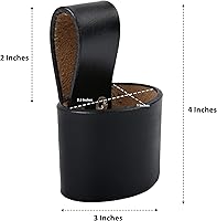 Vista 6 de Hulara Handmade Genuine Leather Axe Holster with Belt Loop Hammer Holder for Tool Belt Hammer Holster Axe Hatchet Sheath Viking Axe Small Hammer