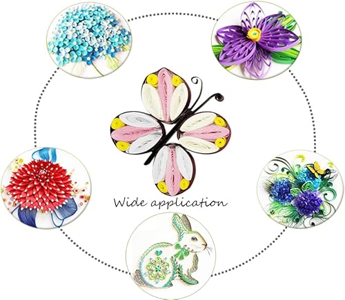 Miniatura 7 de 8 piezas, kits de quilling, herramientas de relleno de papel, tabla de tejer de quilling, agujas de quilling, entrenador de curling de quilling,