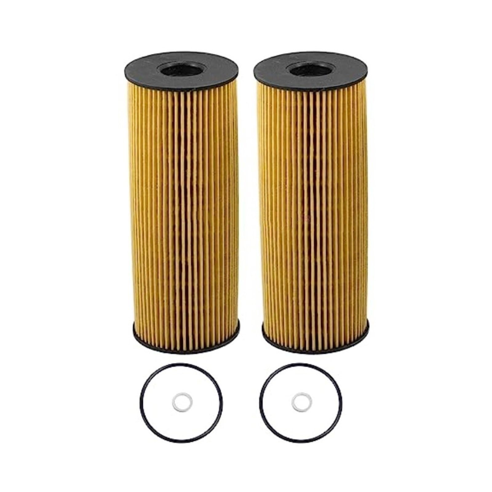 Kit de 2 filtros de aceite para coche A1041800109. Compatible con motores Mercedes-Benz W202, W203, W210, W140, C180, C200 K y E220 S. Filtro de aceite motor