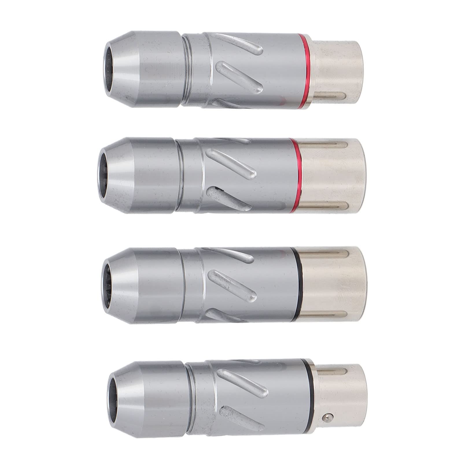 Cocoarm 3 Pin XLR Adapter, 4 Pack Pure Copper Plated