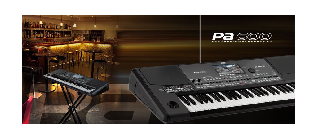 Korg PA600 61-Key Professional Arranger Keyboard with Built-in