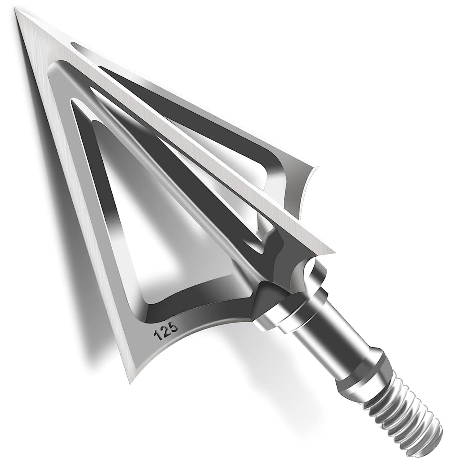 ACDSHOT 6 Pack 420 Stainless Steel Fixed Blade Broadheads 100 Grain 1-1/8