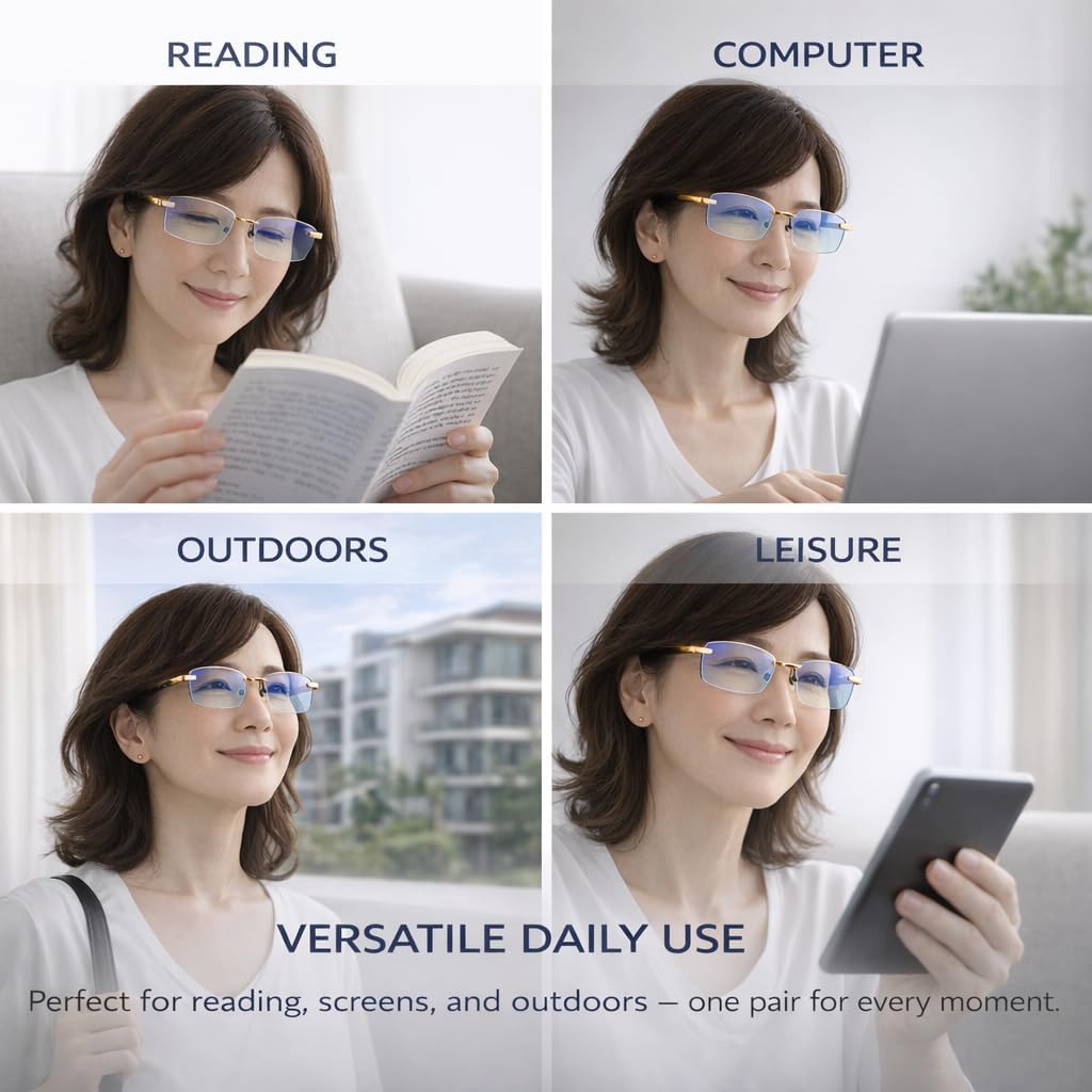 2026 Upgraded Vision Pro Eye Glasses Self Adjusting for Women/Men