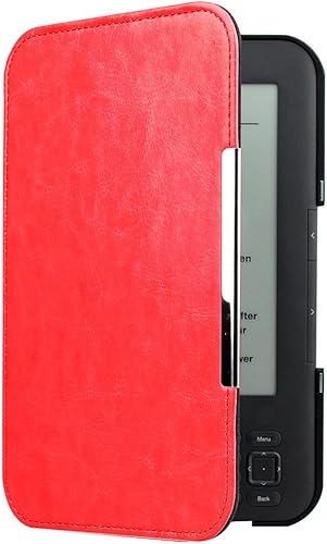 Miniatura 3 de WALNEW Funda para teclado Tienda Kindle (Kindle 3 D00901) - Funda ultraligera de piel sintética para teclado Tienda Kindle (3 generación) Tablet con