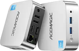 ACEMAGIC N150 Vista Mini Pc V1, Twin Lake N150 (Beat N100/N95, Até 3,6 Ghz), 16 Gb Ddr4 Ram 512 Ssd Mini Computadores, 11 Pro Desktop 4K Dual Display/Hdmi/Wifi/Bt/Lan Para Casa/Escritório