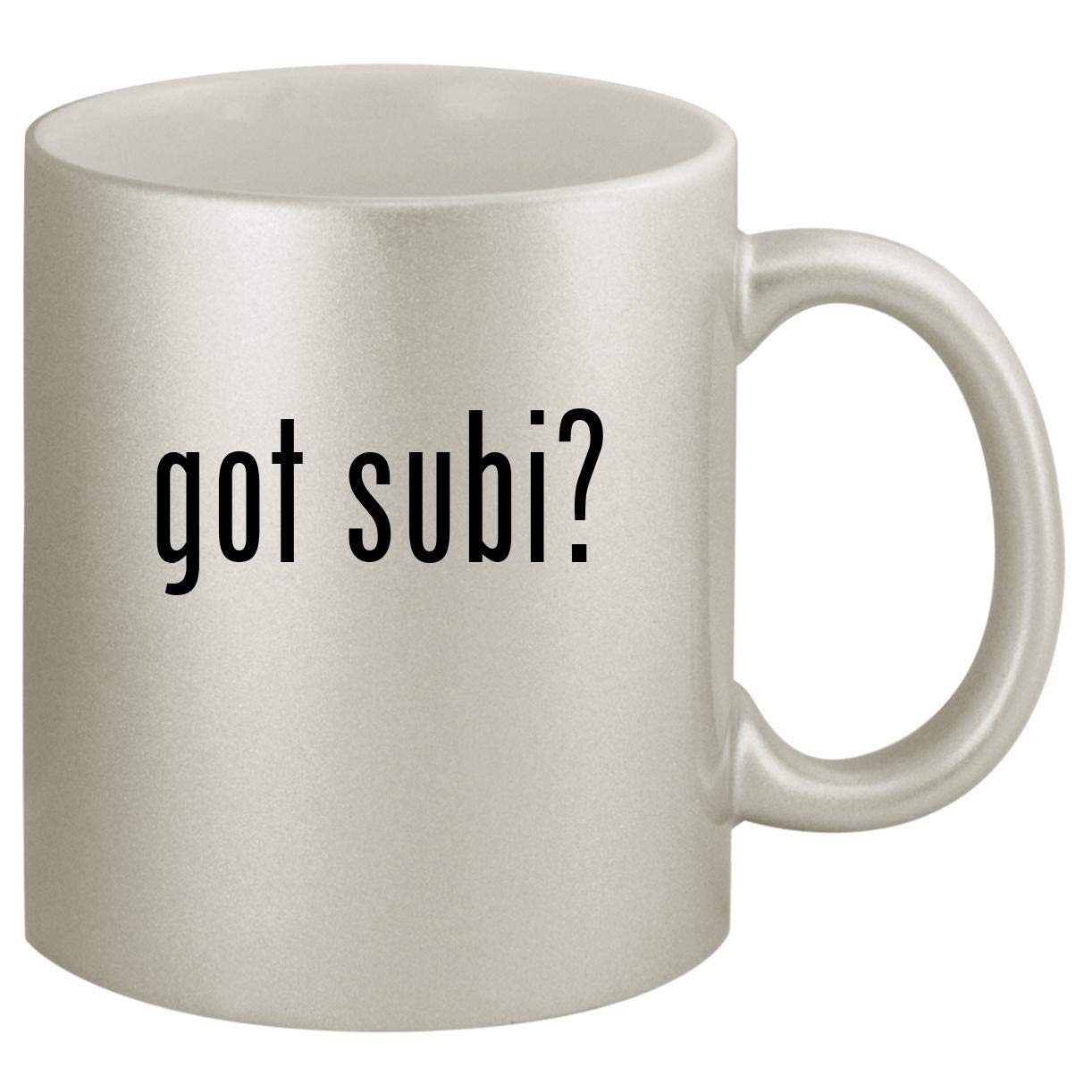 got subi? - Ceramic 11oz Silver Coffee Mug, Silver