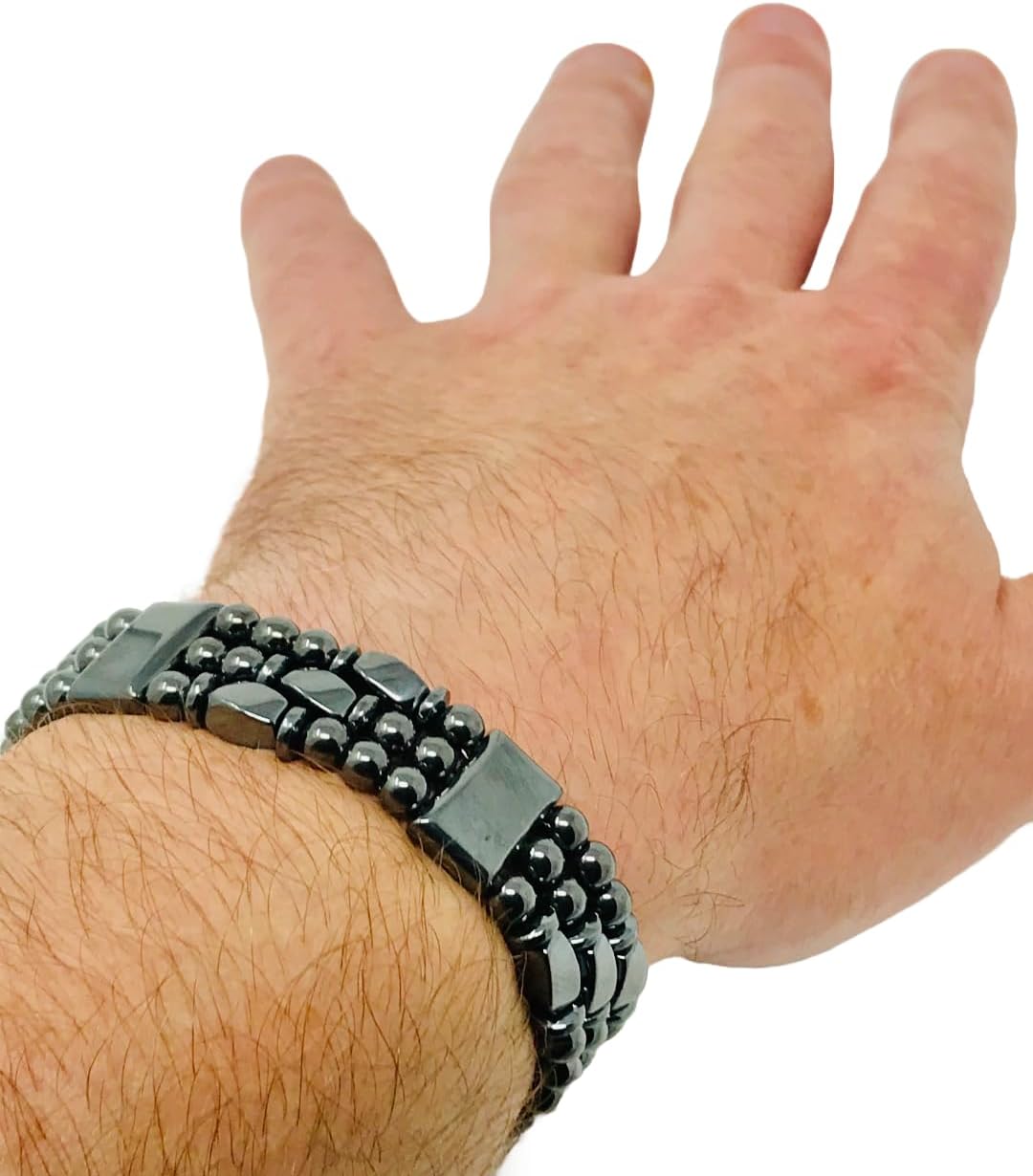 Tri-Power Magnetic Hematite Bracelet