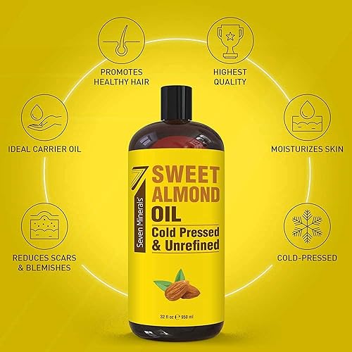 Miniatura 2 de Seven Minerals Aceite puro de almendras dulces y aceite de semilla de uva puro