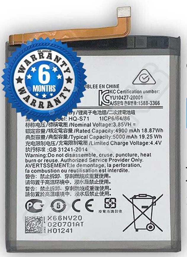 Image of Original HQ-S71 Battery for Samsung Galaxy M11 SM-M115FZKEINS / M115F Battery with 6 Month Warranty*****(S0068)