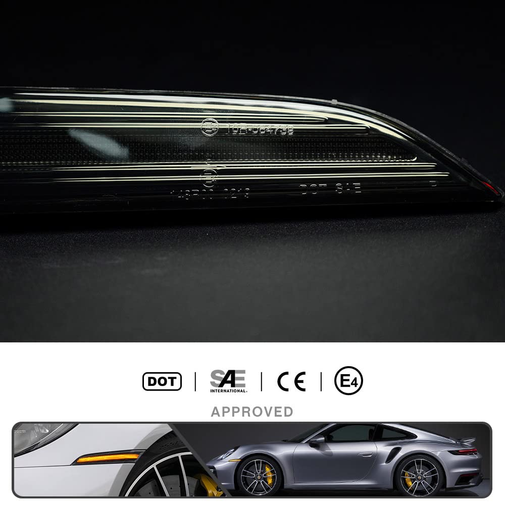 Amazon | ダイナミックLEDサイドマーカーライト 2019-2022 ポルシェ911