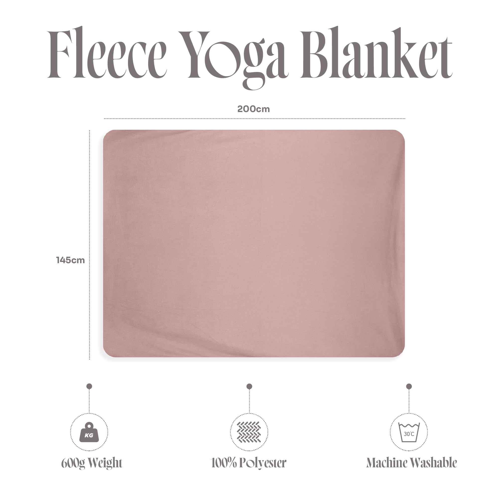 Myga Coperta in Pile, Cuscino e Coperta mutlifunzionali per Lo Studio di Yoga per la Meditazione e la Pratica dello Yoga