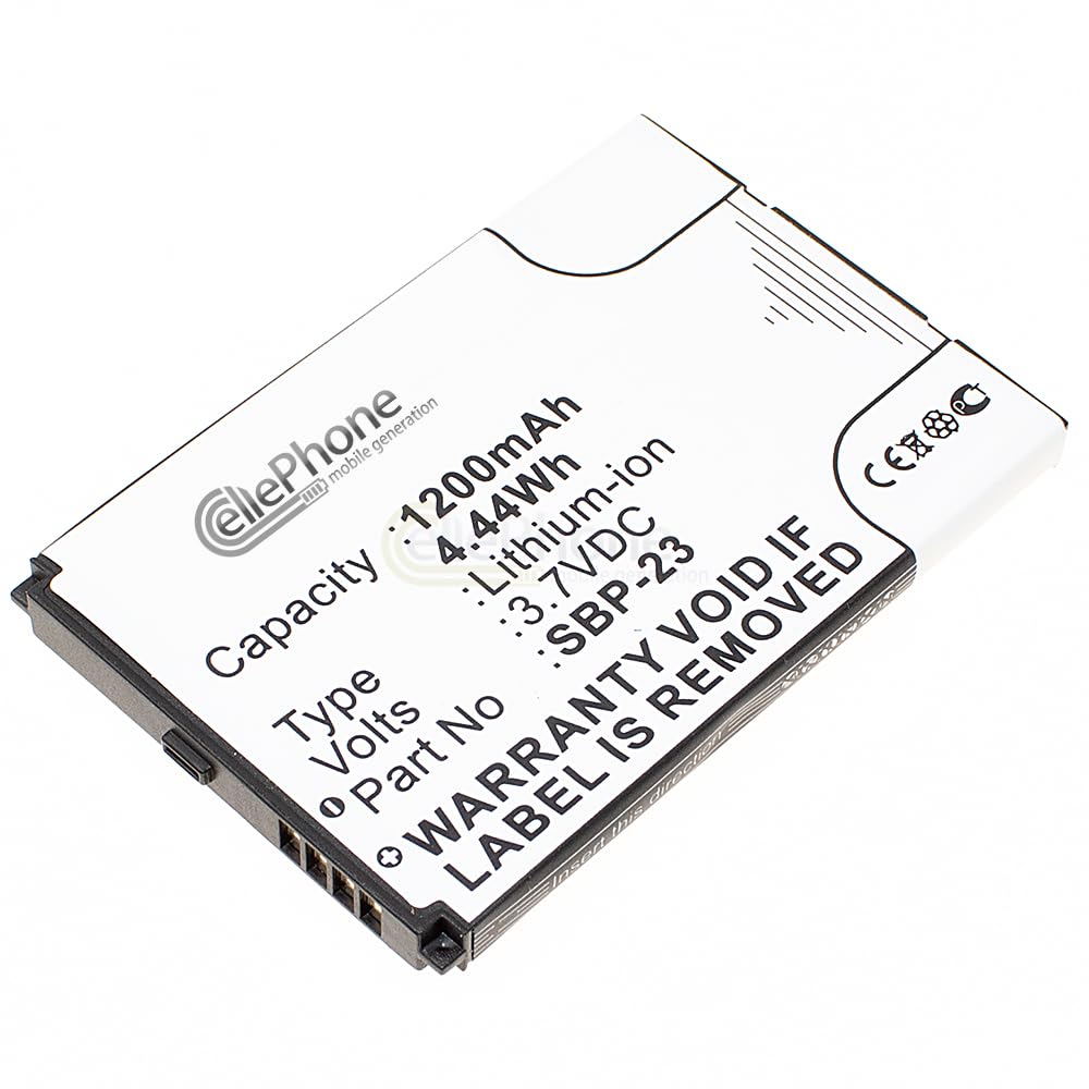 Vhbw Batteria Compatibile Per Garmin-Asus Nüvifone A10, M10 – 1200mAh, 3.7V, Li-Ion
