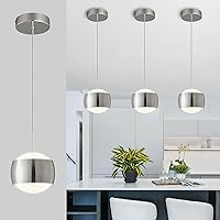 Vista 11 de Modernas lámparas colgantes LED regulables, iluminación colgante mini para isla de cocina, comedor, dormitorio, bar, lámparas colgantes de techo