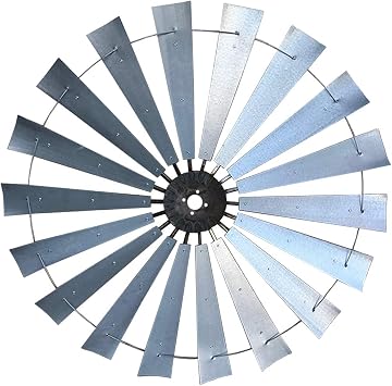 60-inch Windmill Fan Wall Sculpture Home Decor