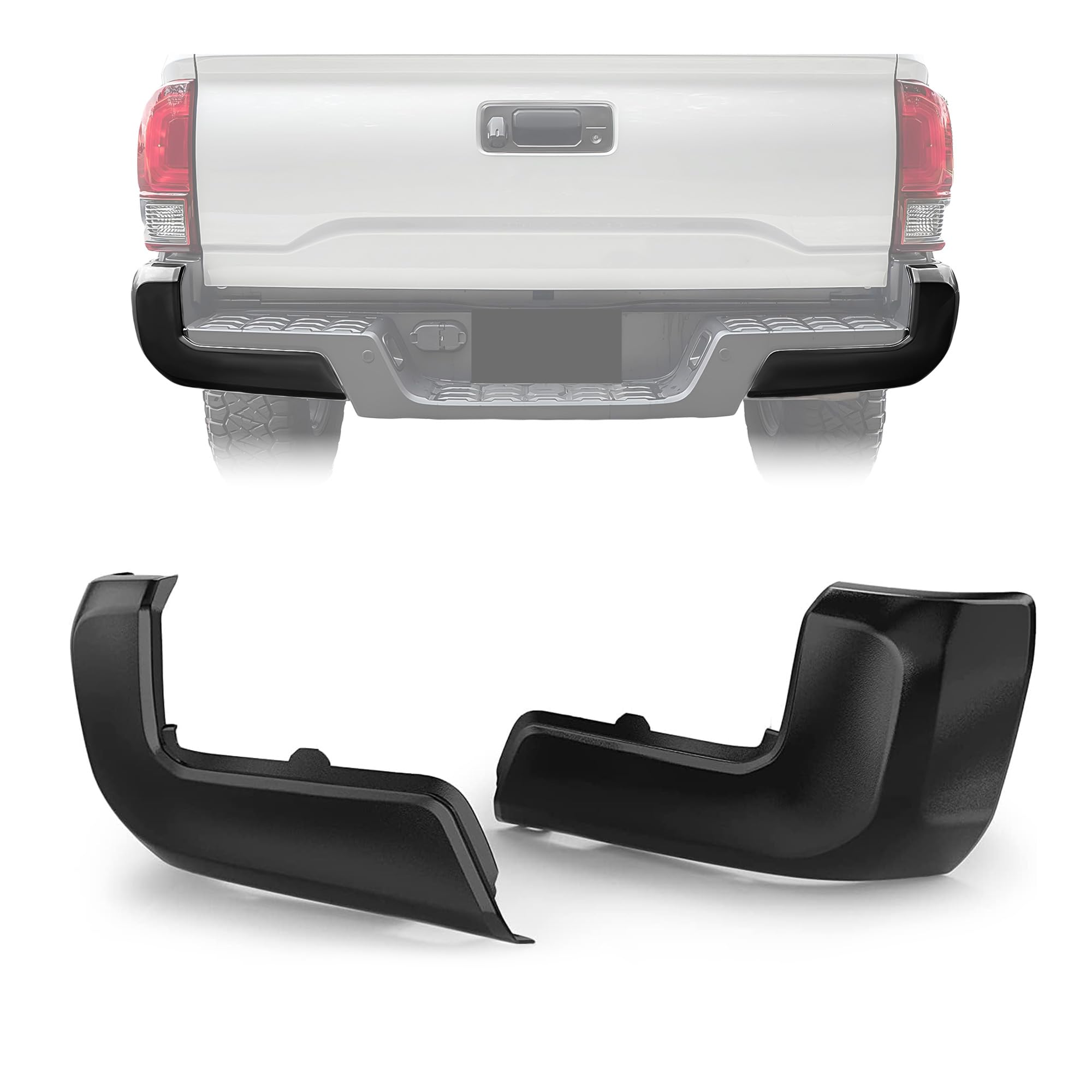 Amazon.com: ECOTRIC Rear Bumper End Cap Compatible With 2016