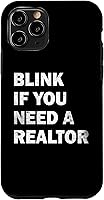 Vista 28 de iPhone 13 Blink If You Need A Realtor Real Estate Agent Dad Men Women Case