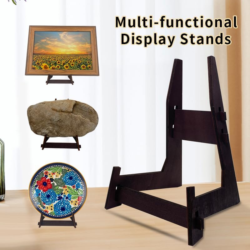 Wooden Plate Stand - Easel & Book Display Stand