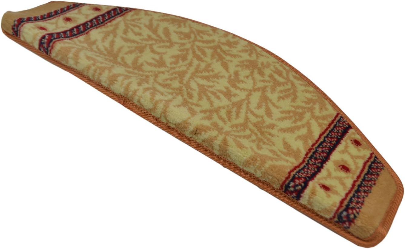 Set of 15 Skid-Resistant Non-Slip 29.5" x 9.4" Carpet Stair Treads Step Mats Pads Area Rug (5)