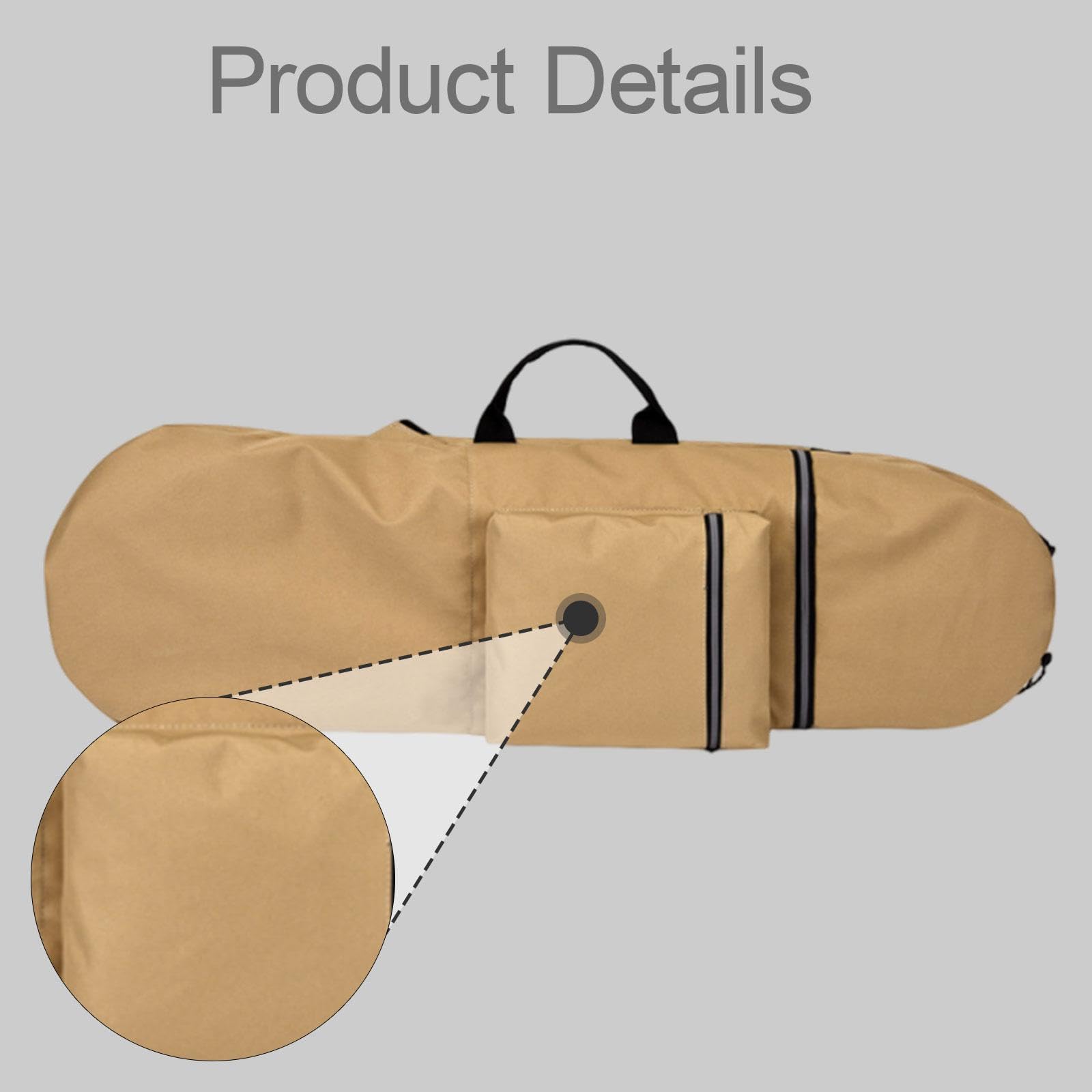 Fenteer Sac de Protection pour Skateboard Longboard Poche Résistante à l'eau en Oxford avec Bretelles Réglables Adapté Aux Planches Cruiser