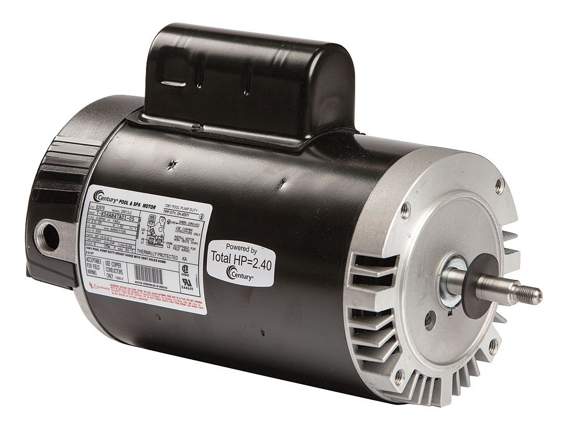Pool Motor, 2, 1/4 HP, 3450/1725 RPM, 230V