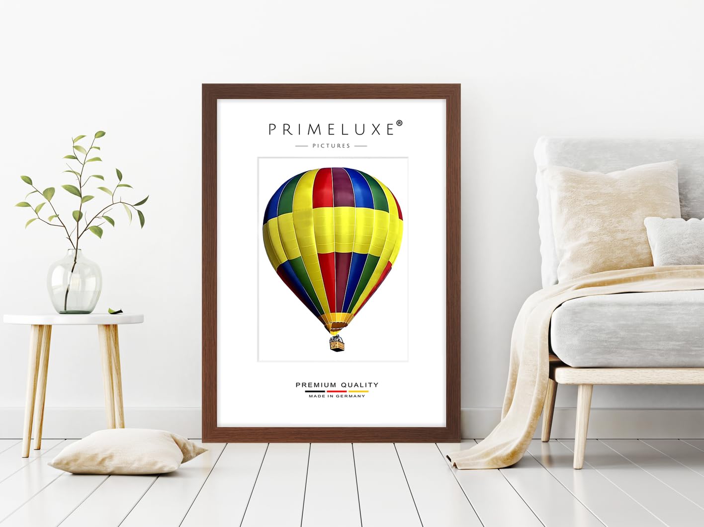 PrimeLuxe Houten fotolijst, 55 x 80 cm, wengé bruin, kleur en