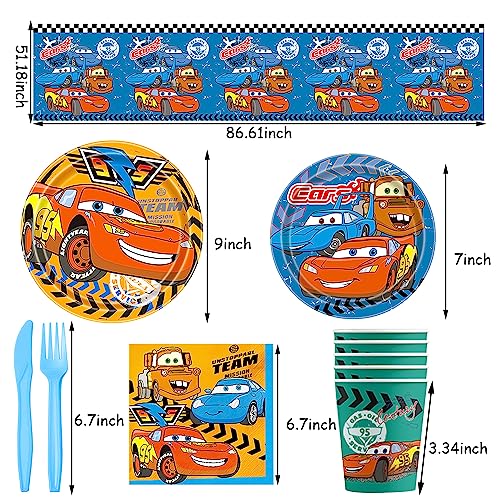 Ksopsdey Cars Stoviglie per Feste di