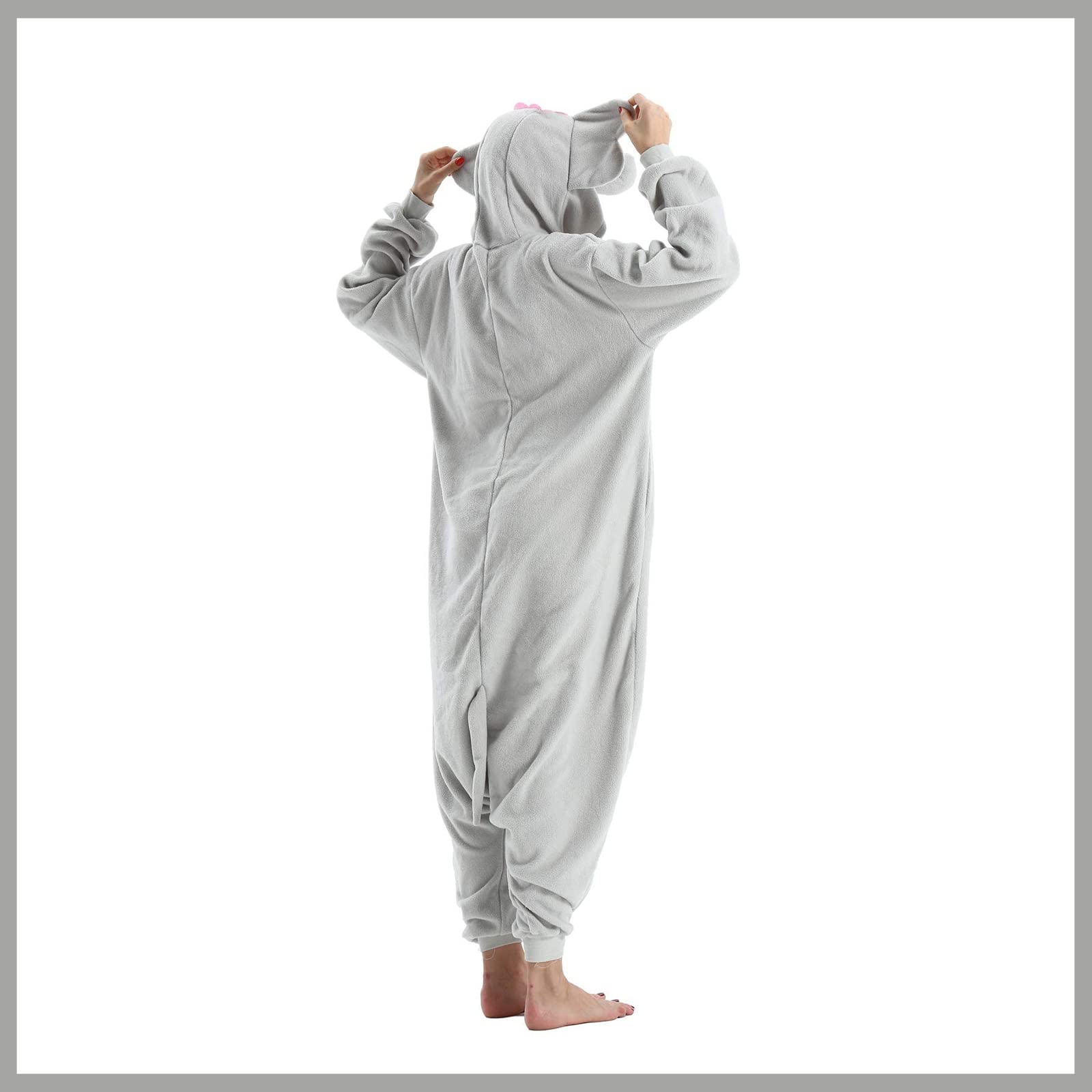 Hstyle Unisexe Adulte Onesie Anime Kigurumi Costume Cosplay Animaux Pyjama À Capuche Vêtements De Nuit - 5