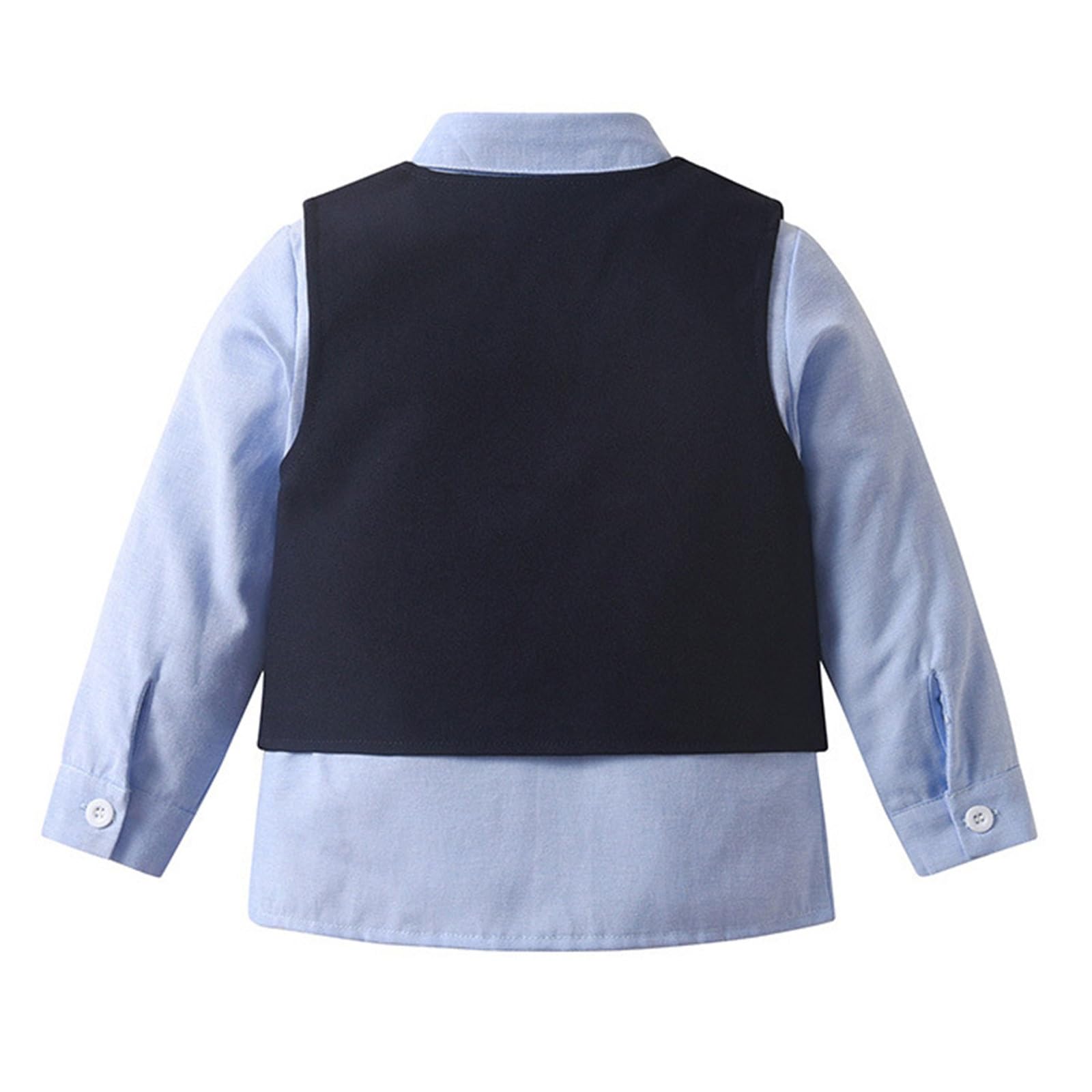 Ensemble Garçon, Tenue de cérémonie 3 pièces pour Petit garçon : Gilet et Pantalon habillé, idéale pour Une fête de Premier Anniversaire ou Une séance Photo de baptême.