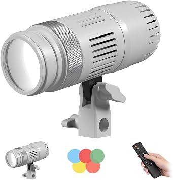 Hair Spotlight with Remote, Professional Live Hair Enhancing Light, Dimmable 6500K LED Photo Hair Video Light for Photo Studios, YouTube, TikTok, Video Recording, Game Streaming White