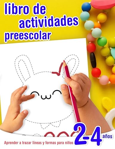 Aprender a trazar líneas y formas - libro de actividades preescolar para niños 2-4 años: Cuaderno de actividades infantiles preescolar - para los más ... el lápiz y dibujar formas. (Grafomotricidad)
