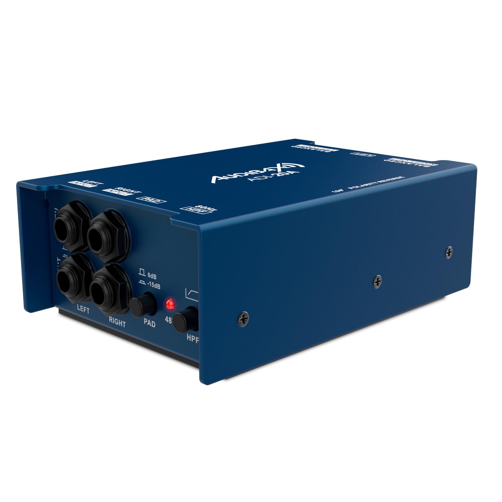 Audibax ADI-20A Caja DI Activa 48V con Alimentación Phantom
